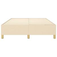 Boxspringframe stof crmekleurig 140x190 cm - thumbnail