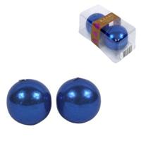 Abi Kaars bol blauw 4,5 x 4,5 cm set van 2 | 12 stuks - thumbnail