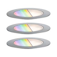 Paulmann 94752 Verlichtingssysteem Plug&Shine LED-buiteninbouwlampen (basisset) LED 6 W Warmwit RVS - thumbnail