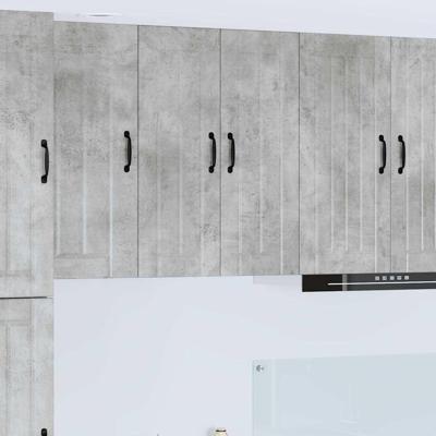 Keukenkast aan de muur Beton Grijs 60 x 31 x 80 cm Bewerkt hout Keukenkast aan de muur Beton Grijs 60 x 31 x 80 cm Bewerkt hout
