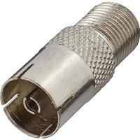 Renkforce F-Coax-adapter [F-koppeling -Antennebus 75 Ω]Zilver - thumbnail