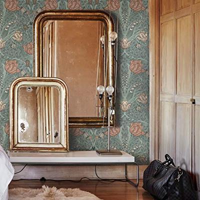 Dutch Wallcoverings Apelviken - Filippa Green/Pink - Groen/Roze