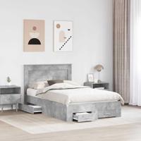 Bedframe met lade met hoofdeinde met opslag Bewerkt hout - thumbnail