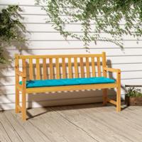 Bankkussens 2 st 180x50x7 cm stof turquoise - thumbnail