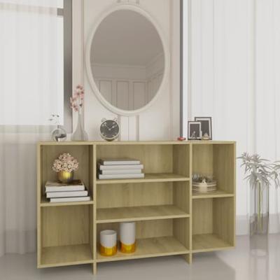 Dressoir 120x30x75 cm bewerkt hout sonoma eikenkleurig
