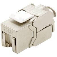 VALUE Cat.6A (Class EA) Keystone, RJ-45, afgeschermd, zilver, zonder gereedschap - thumbnail
