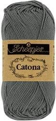Scheepjes Catona 50g - 501 Anthracite - Haakgaren / Breigaren