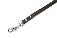 Hondenriem van leer 100cm x 12mm bruin - thumbnail