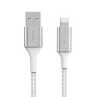 Belkin Smart LED-oplaadkabel, USB-C naar Lightning, 1,2 m (weergave van de laadstatus) voor iPhone, AirPods en iPad, MFi-gecertificeerd - wit, CAA007bt - thumbnail