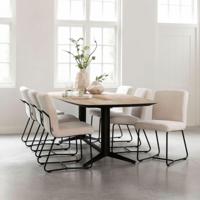 DTP Home Eettafel 'Soho' Deens ovaal, Teakhout, 260 x 110cm - thumbnail