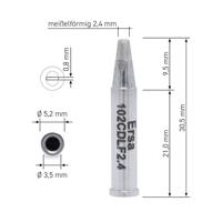 Ersa 102 CD LF 24 Soldeerpunt Beitelvorm, recht Grootte soldeerpunt 2.4 mm Inhoud: 1 stuk(s) - thumbnail