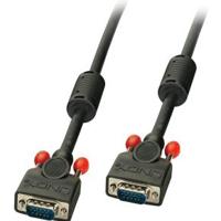 LINDY 36371 VGA-kabel VGA Aansluitkabel VGA-stekker 15-polig, VGA-stekker 15-polig 0.50 m Zwart - thumbnail