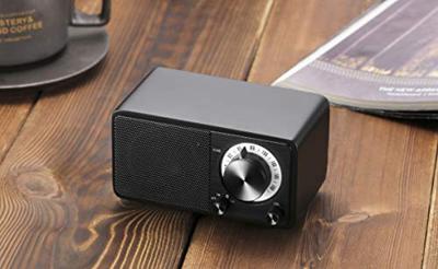 Sangean WR-7 Genuine Mini Radio VHF (FM) Bluetooth Oplaadbaar Zwart - thumbnail