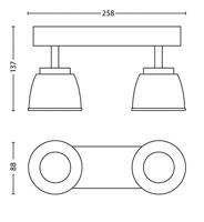 Philips myLiving Spotlamp County RVS 2-spot - thumbnail