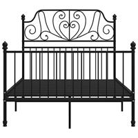 Bedframe metaal zwart 120x200 cm - thumbnail