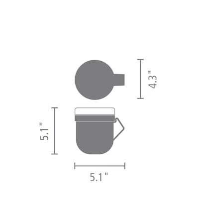 Brabantia Make & Take soepbeker 0,6 liter, kunststof light grey - thumbnail