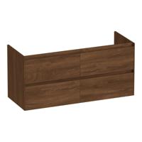 Brauer Inspire - Onderkast - 120 cm - met 4 Softclose Lades Greeploos en 2 Sifon Uitsparingen - Forest Cacao - thumbnail