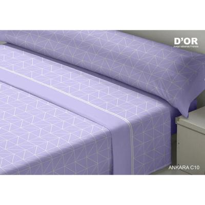 Beddengoedset D'Or ANKARA Mauve Bed van 150 Franela