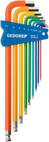 Gedore h 42 ckel-09 | stiftsleutelset multicolor | 9 delig | - 3297470 - thumbnail