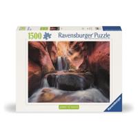 Ravensburger legpuzzel der wasserfall im red canyon, 1500st. - thumbnail