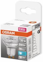 OSRAM HOMELIGHTING 4058075431737 LED-lamp Energielabel F (A - G) GU10 Reflector 2.6 W = 35 W Koudwit (Ø x l) 50 mm x 54 mm 1 stuk(s) - thumbnail