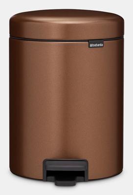 Brabantia Pedaalemmer NewIcon 5 liter Warm Bronze
