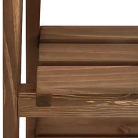 Plantenstandaard 3-laags met bord 40x30x90 cm massief vurenhout - thumbnail