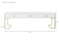 Hoofdtafel DKD Home Decor Metaal Hout (150 x 36 x 48 cm) - thumbnail