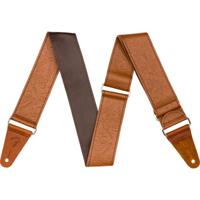 Fender Tooled Leather Guitar Strap 2 inch gitaarband bruin - thumbnail
