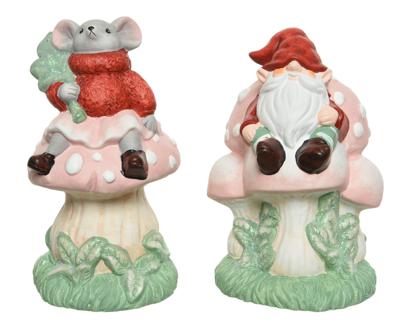 Paddestoel terracotta multi assorti kerst Decoris - Decoris Paddestoel terracotta multi assorti kerst Decoris - Decoris