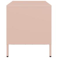 Tv-meubel 68x39x43,5 cm koudgewalst staal roze - thumbnail