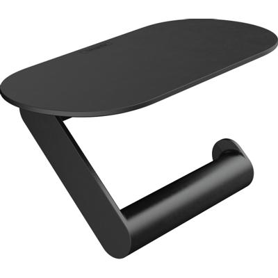 Hansgrohe WallStoris toiletrolhouder met planchet 23x10x9,7cm mat zwart