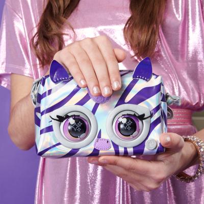 Purse Pets Metallic Mood interactieve tas Rebel Stripez Zebra