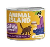 ANIMAL ISLAND Chicken and rabbit - nat kattenvoer - 200g - thumbnail