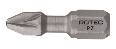 Rotec Torsionbit PZ 1 | L=25 | C6.3 | BASIC | 2 stuks - 804.00012 Rotec Torsionbit PZ 1 | L=25 | C6.3 | BASIC | 2 stuks - 804.00012