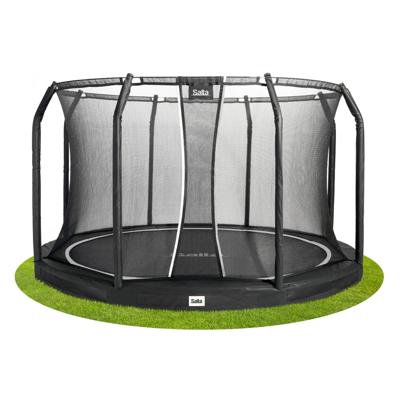 Premium Grond Combo 366cm Trampoline Zwart