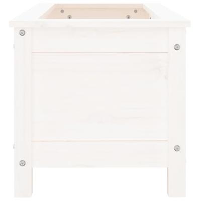 Plantenbak 82,5x40x39 cm massief grenenhout wit