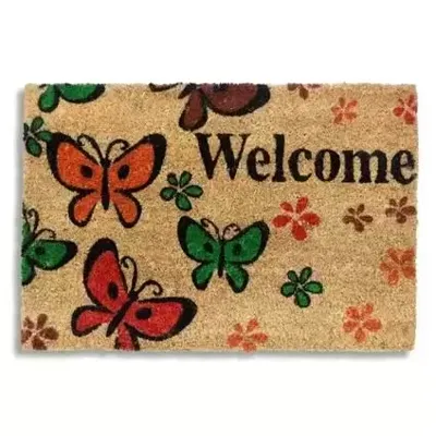 Deurmat Welcome vlinders Ruco Print Hamat - Hamat Deurmat Welcome vlinders Ruco Print Hamat - Hamat