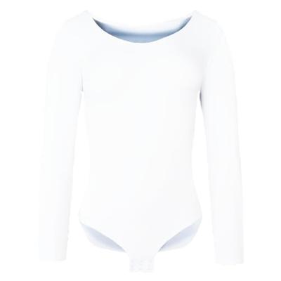 Fine Woman Body dames - Bodystocking - lange mouw - Ronde hals