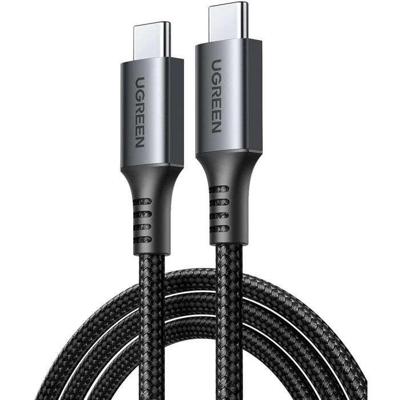 USB-C-kabel - UGREEN - 1 m datakabel - 60 W - Nylon - PD - Zwart