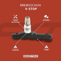 CONTEC remschoen "v-stop" ct brake shoes cartr. v-stop v-brake black - thumbnail