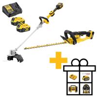 DeWALT DCMST561HT-QW 18V XR complete set met heggenschaar en grastrimmer - thumbnail