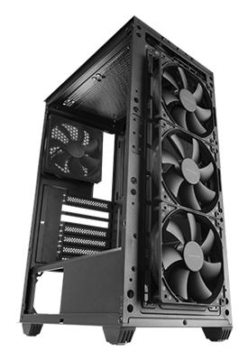 ATX Semi-toren BehuizingMars Gaming MCPMAX Zwart - thumbnail