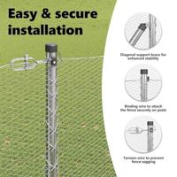 VidaXL Afrasteringspaal zilver 10 x 1,6 m (13 mm gaas) staal - thumbnail