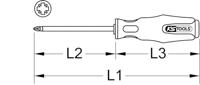 KS Tools 151.1141 1511141 Kruiskop schroevendraaier PZ 0 - thumbnail