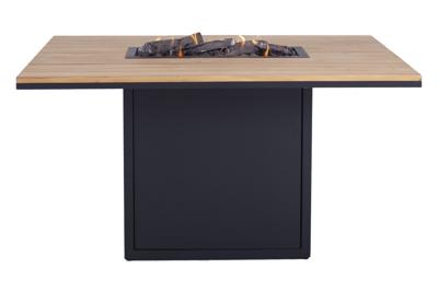 Cosi: Cosiloft 120 Relax Dining Teak Tafelblad - zwart