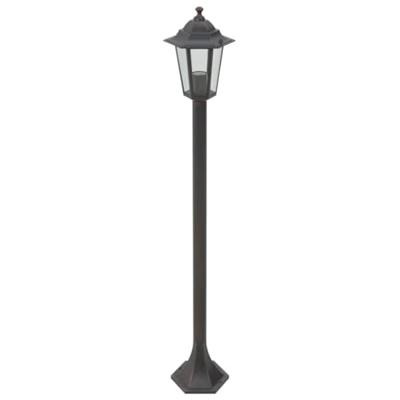 Paalverlichting voor tuin E27 110 cm aluminium brons 6 st