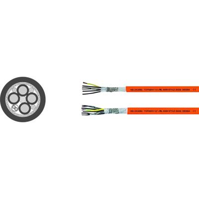 Helukabel TOPSERV® 112 Servokabel 4 G 2.5 mm² + 2 x 1.5 mm² Oranje 707281 100 m