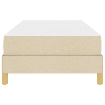 Boxspring bed Crème en bruin 100 x 200 cm