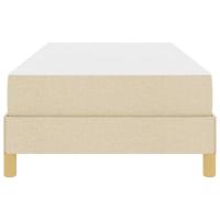 Boxspring bed Crème en bruin 100 x 200 cm - thumbnail